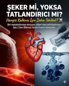 Şeker ve tatlandırıcı ikileminin kalp sağlığı üzerindeki etkileri