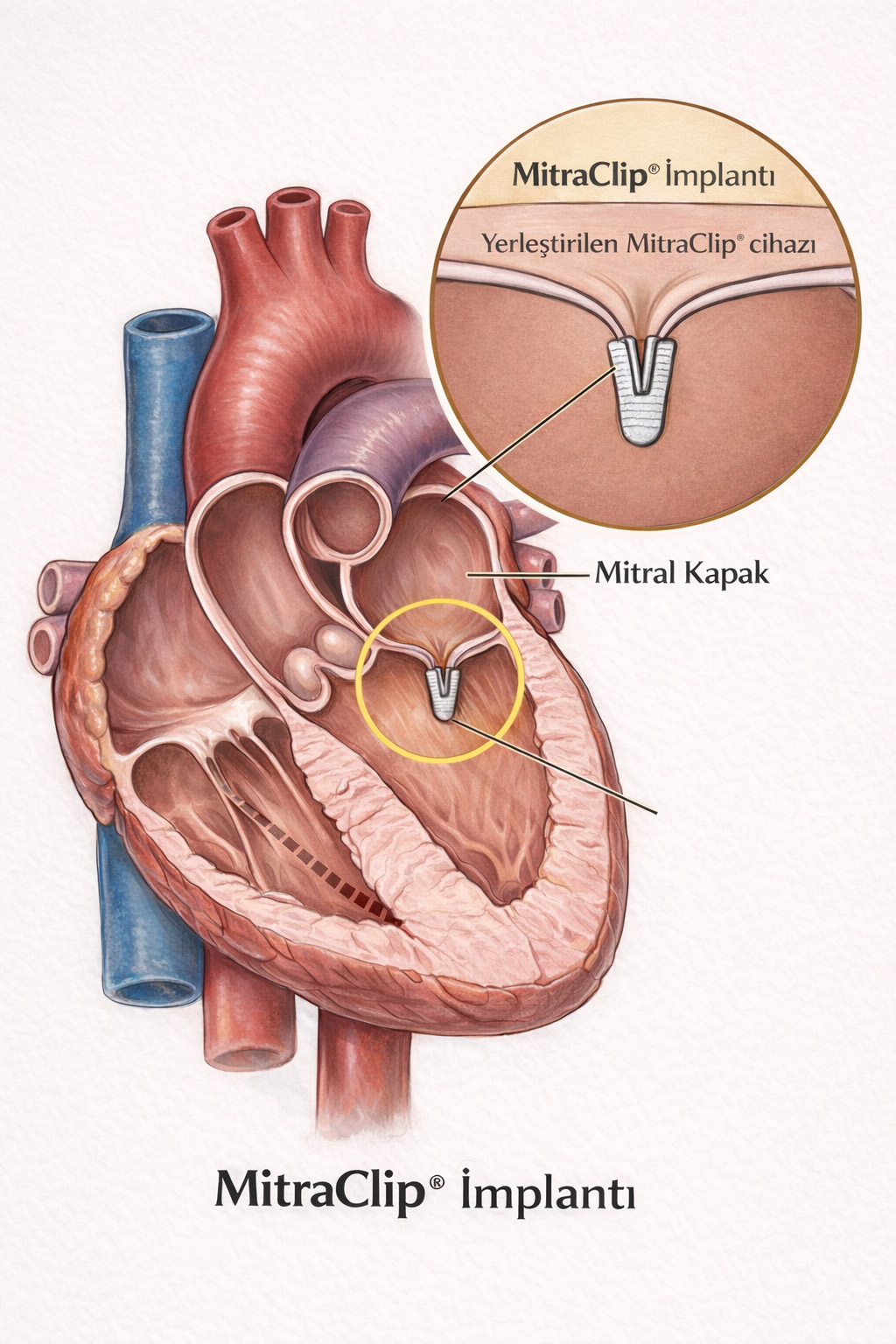 MitraClip kalp içi yerleştirme detayları