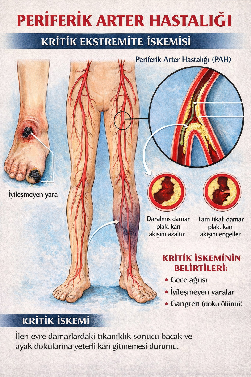 Periferik arter hastalığı ve kritik iskemi